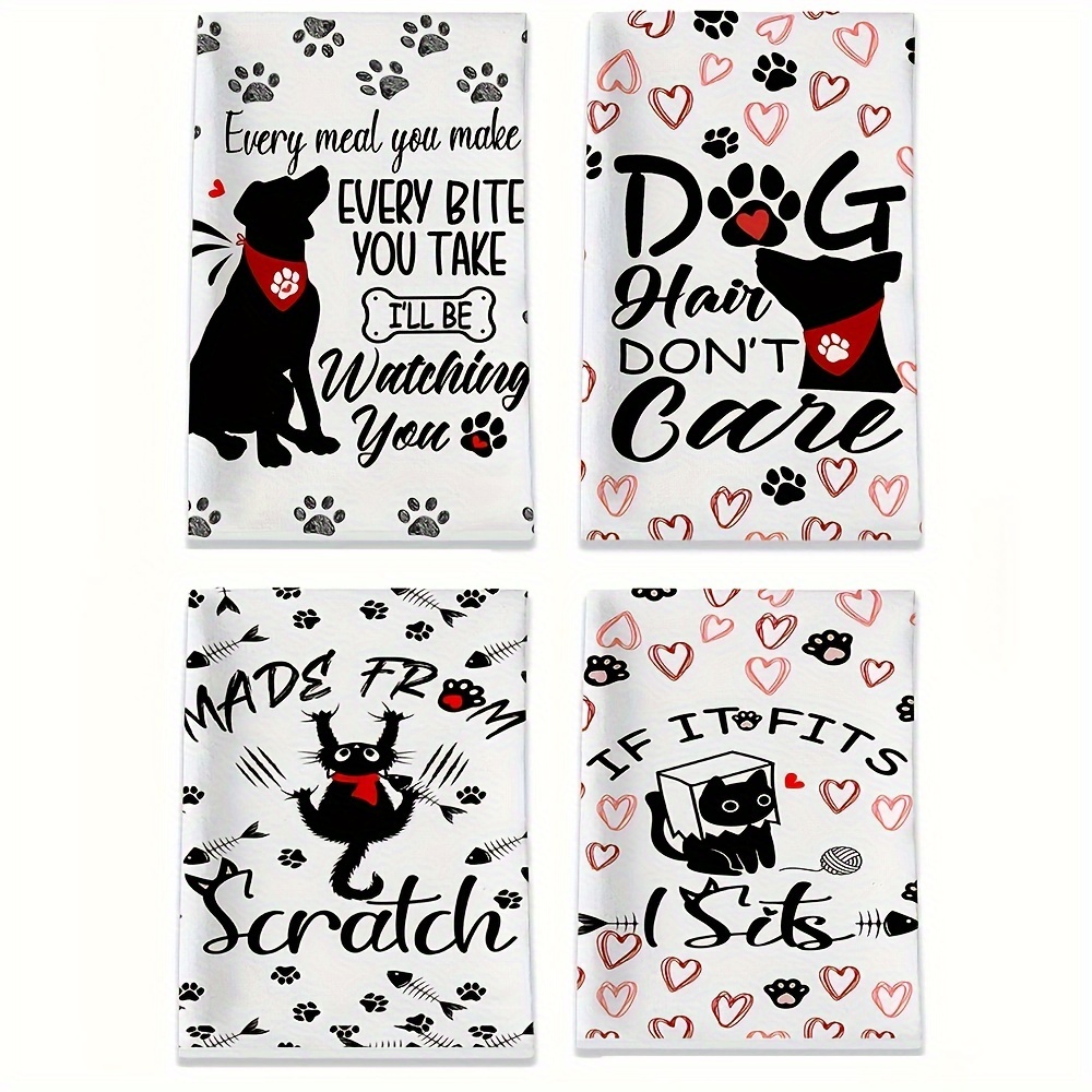 Home Textiles Towel Set - 2팩 귀여운 동물 주방 타월 |