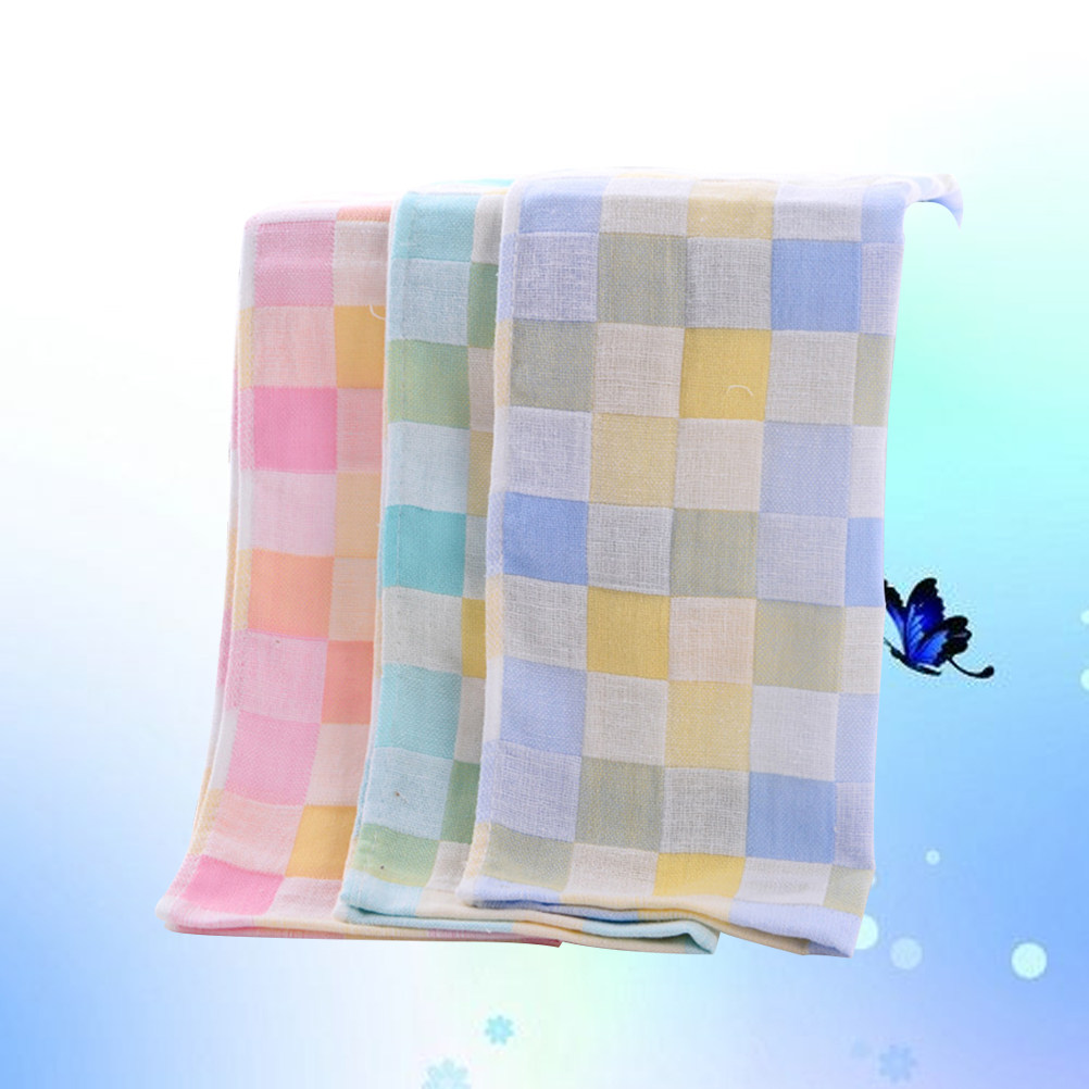 Home Textiles Towel Set - 3Pcs 면 거즈 페이스 타올 더블