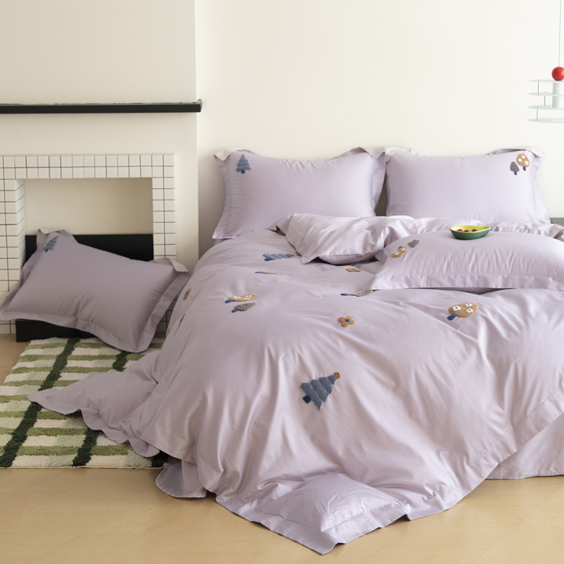 Home Textiles Towel Set - 럭셔리 만화 캐릭터 자수 600TC 롱