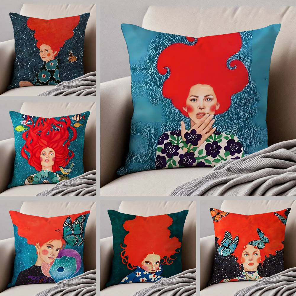 Home Art Textiles - H-Hulya O-Ozdemir ART 베개 케이스 방진