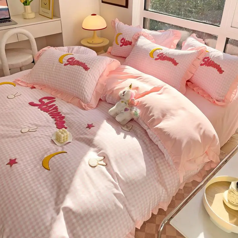 Home Textiles Towel Set - 레이스 이불 커버, 침대 시트, 세탁