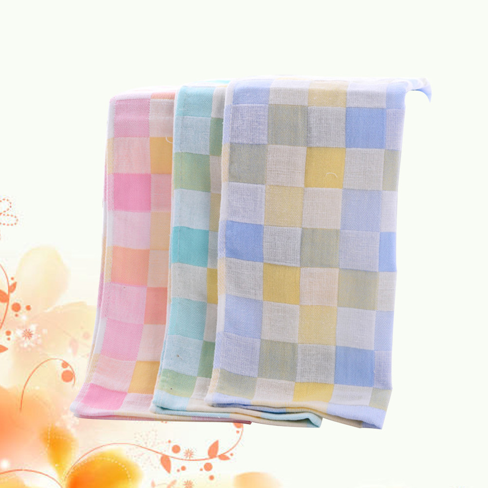 Home Textiles Towel Set - 3Pcs 거즈 타월 더블 레이어 코튼