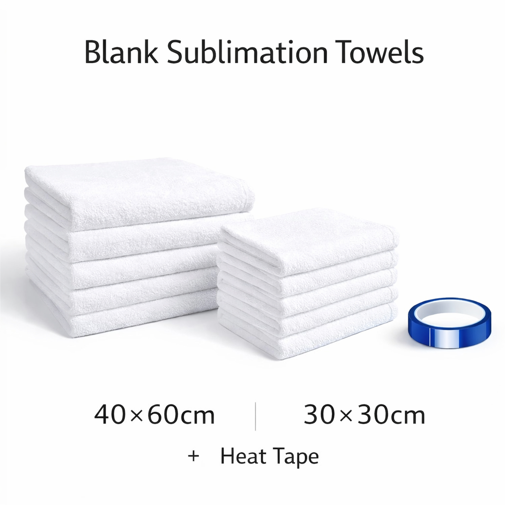 Home Textiles Towel Set - 10개입 흰색 수건 세트 40×60cm &