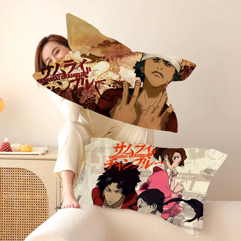 어드벤처 애니메이션 사무라이 챔프루 베개 타월 베개 커 - Home Textiles Towel Set 리뷰 및 가격