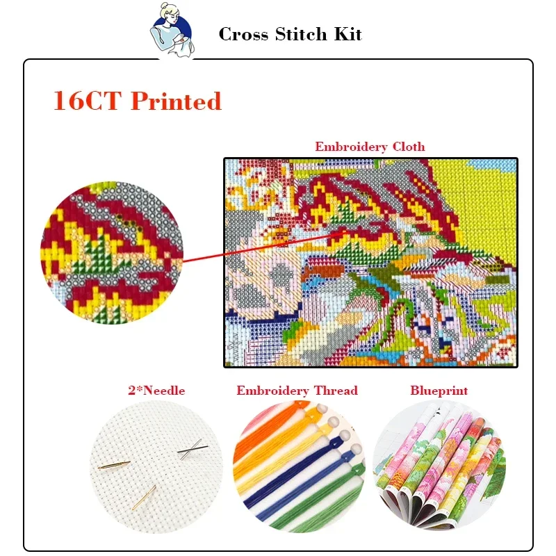 눈사람 패턴 만들기 JoySunday 프린트된 십자수  - Home Textiles Discount 리뷰 및 가격
