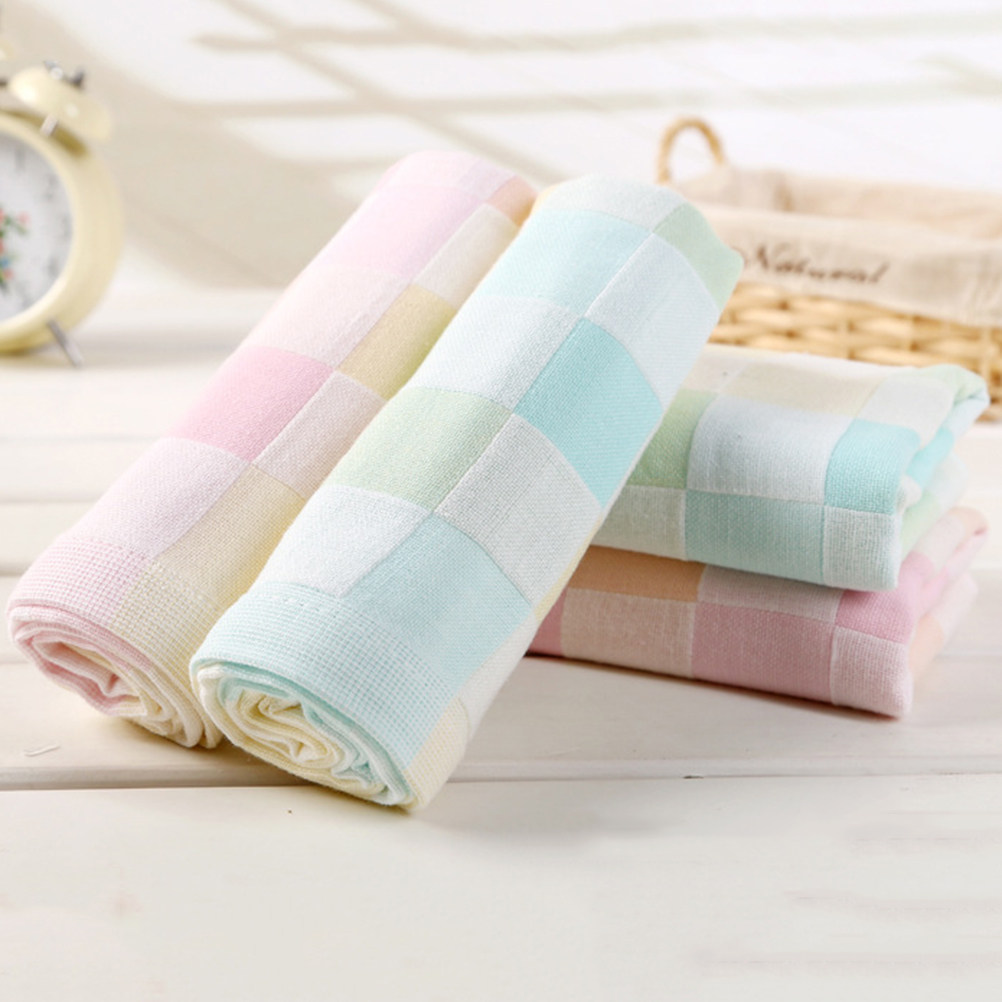 3Pcs 면 거즈 페이스 타올 더블 레이어 두꺼운 흡수 - Home Textiles Towel Set 리뷰 및 가격