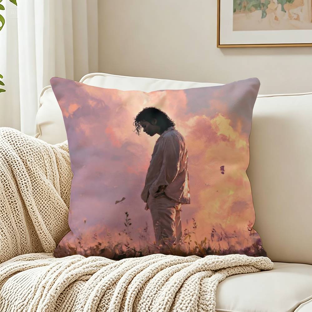 마이클 잭슨 아트 맞춤형 정사각형 쿠션 커버 양면 인쇄 - Home Art Textiles 리뷰 및 가격