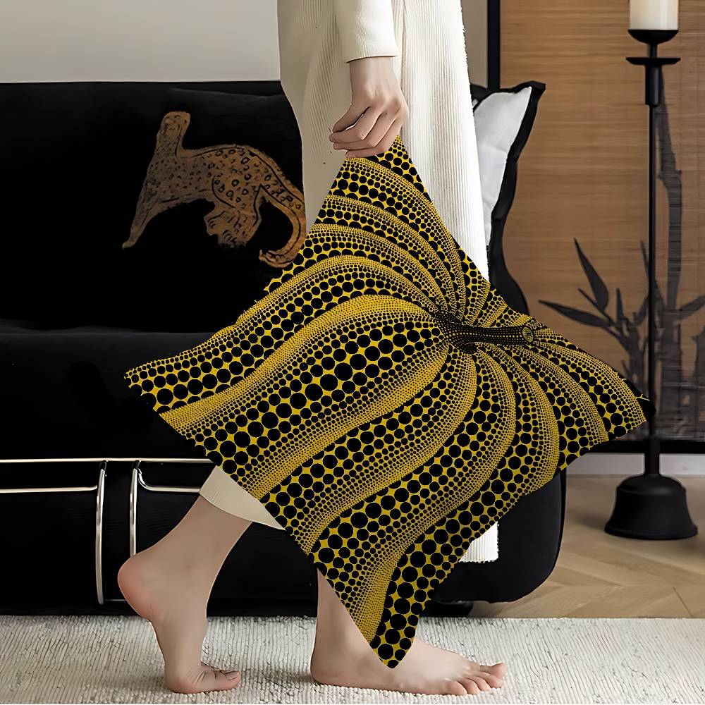 k-kusama y-yayoi 아트 베개 커버 만화 소 - Home Art Textiles 리뷰 및 가격