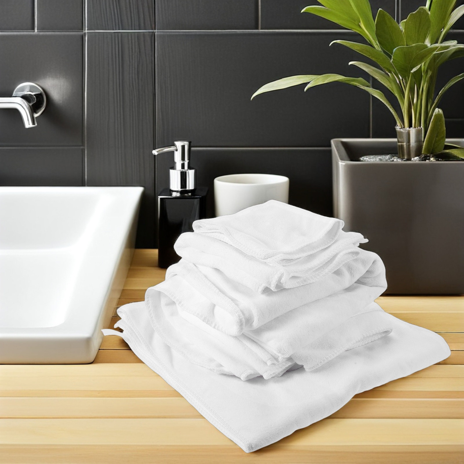 4개 세트 면 목욕 타월 세트 화이트 부드러운 흡수성  - Home Textiles Towel Set 리뷰 및 가격