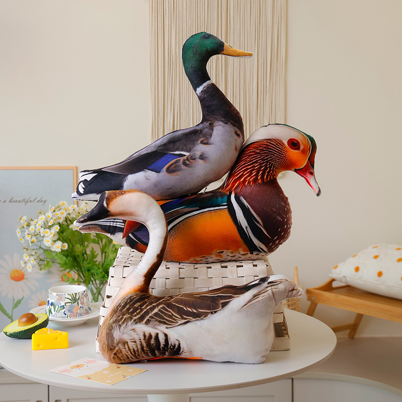 시뮬레이션 3D 인쇄 동물 베개 실물 같은 앵무새 거위 - Home Textiles Discount 리뷰 및 가격