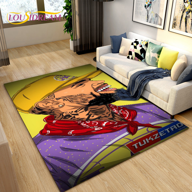 힙합 아트 래퍼 레전드 스타 영역 러그, 대형 카펫 러 - Home Art Textiles 리뷰 및 가격
