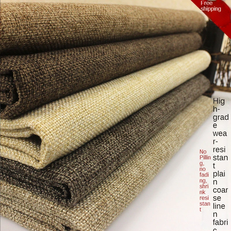 삼베 파인 리넨 코튼 린넨 식탁보, 소파 패브릭 캔버스 - Home Textiles Discount 리뷰 및 가격