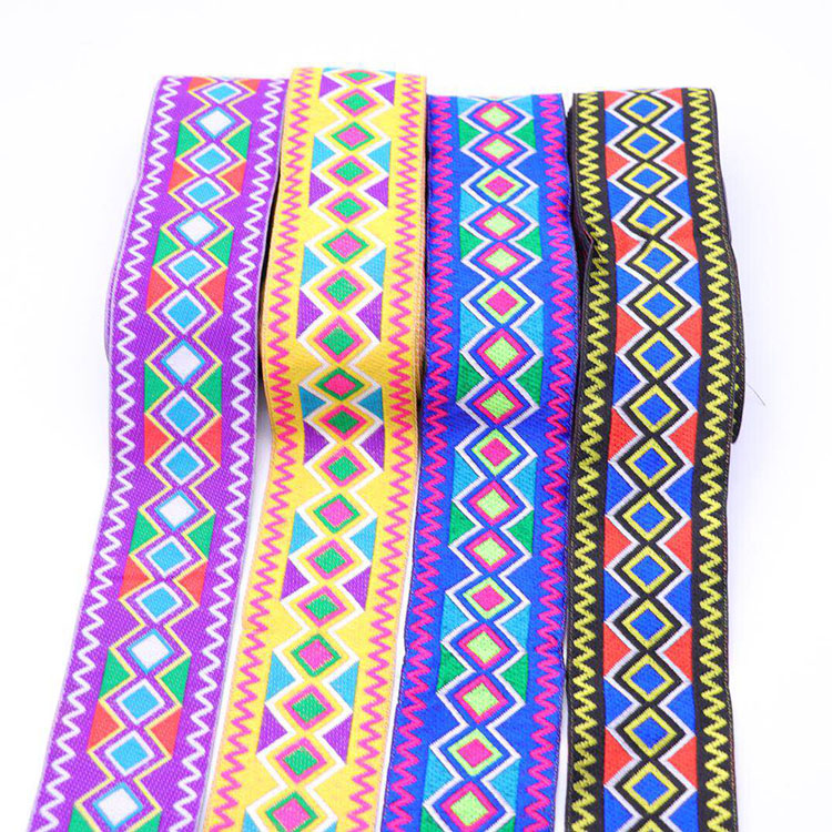 5 야드 크로스 스티치 자수 자카드 웨빙 레이스 트림  - Home Textiles India 리뷰 및 가격