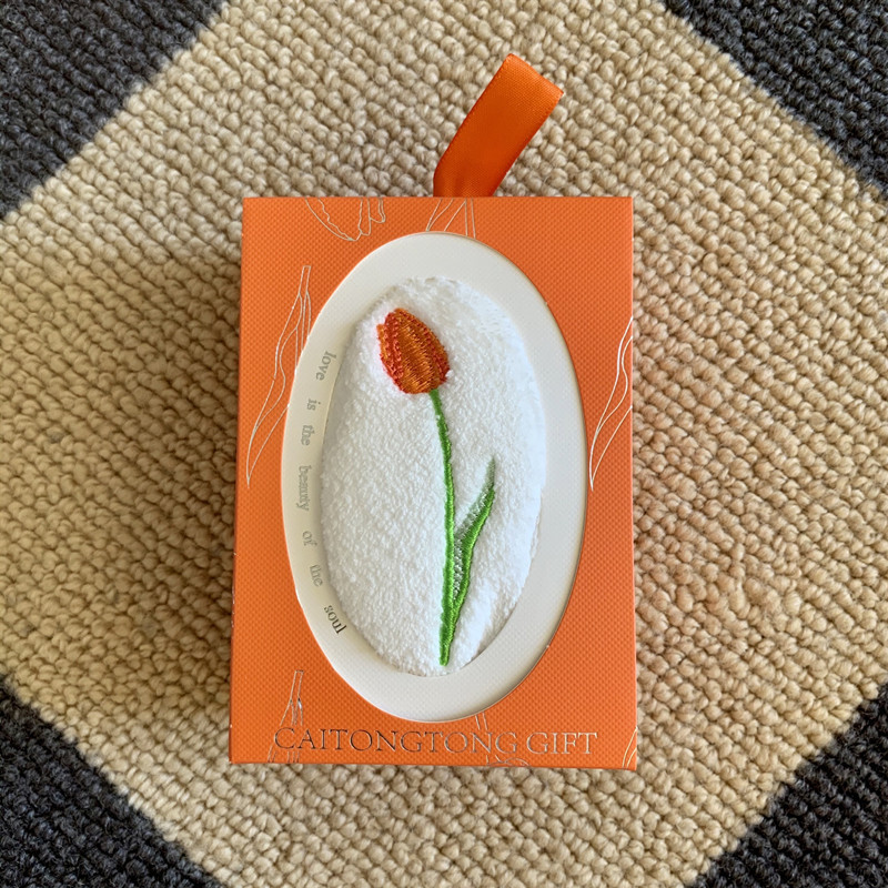 자수 튤립 핸드 타월 사각형 꽃무늬 부드러운 흡수성 좋 - Home Textiles Towel Set 리뷰 및 가격