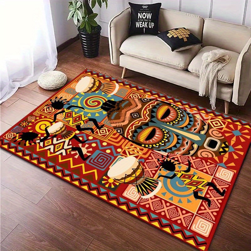 문화 장식용 아프리카 예술 러그, 아프리카 테마 현관  - Home Art Textiles 리뷰 및 가격