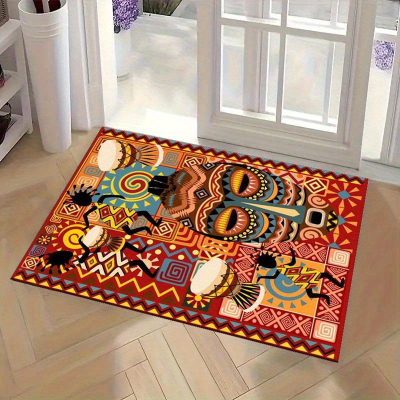 문화 장식용 아프리카 예술 러그, 아프리카 테마 현관  - Home Art Textiles 리뷰 및 가격