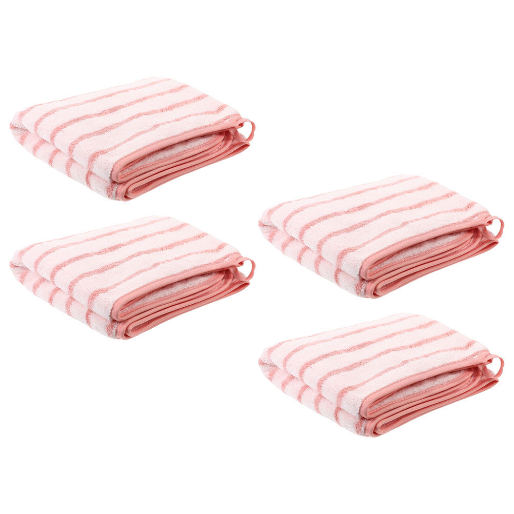4Pcs 산호 양털 흡수성 얼굴 수건 부드럽고 편안한  - Home Textiles Towel Set 리뷰 및 가격