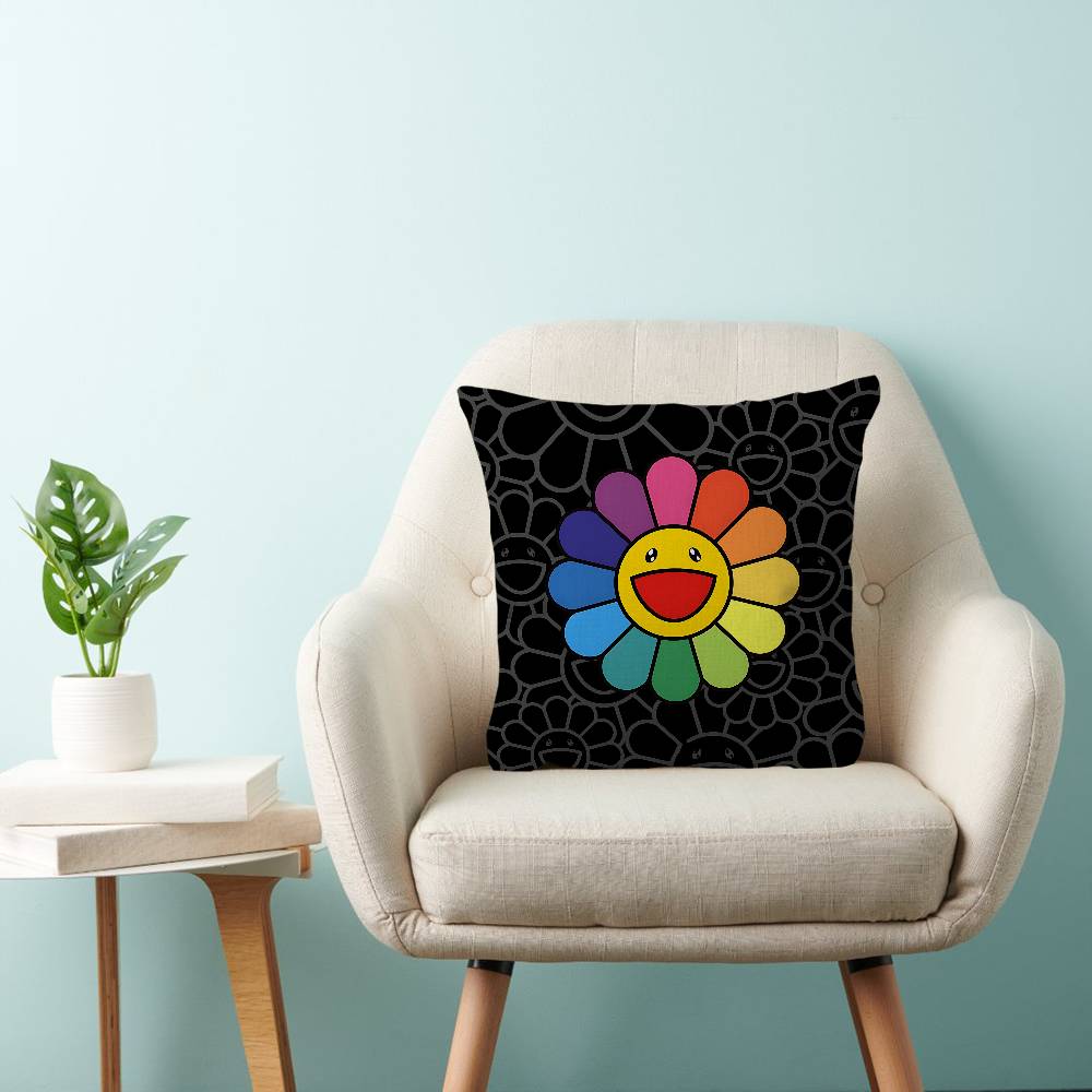 패션 M-Murakamis T-Takashi 아트 베개 - Home Art Textiles 리뷰 및 가격