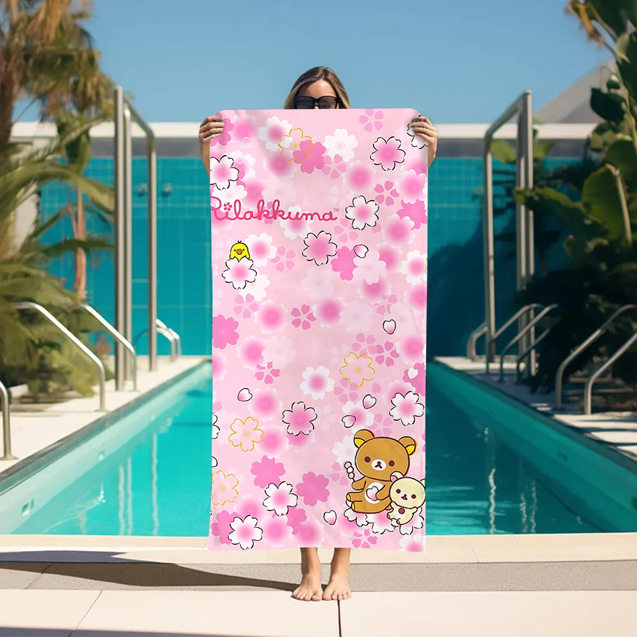 대형 목욕 타월 리락쿠마 비치 타월 욕실 스파 사우나  - Home Textiles Towel Set 리뷰 및 가격