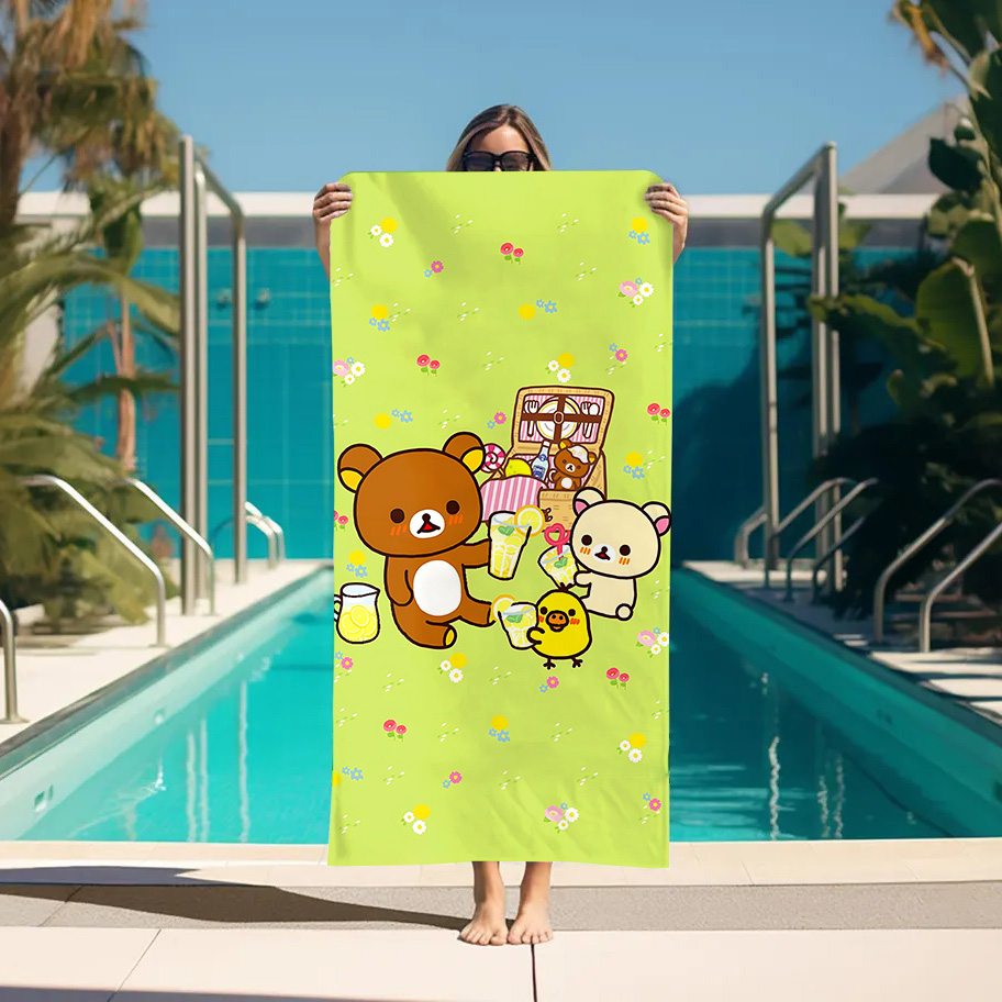 대형 목욕 타월 리락쿠마 비치 타월 욕실 스파 사우나  - Home Textiles Towel Set 리뷰 및 가격