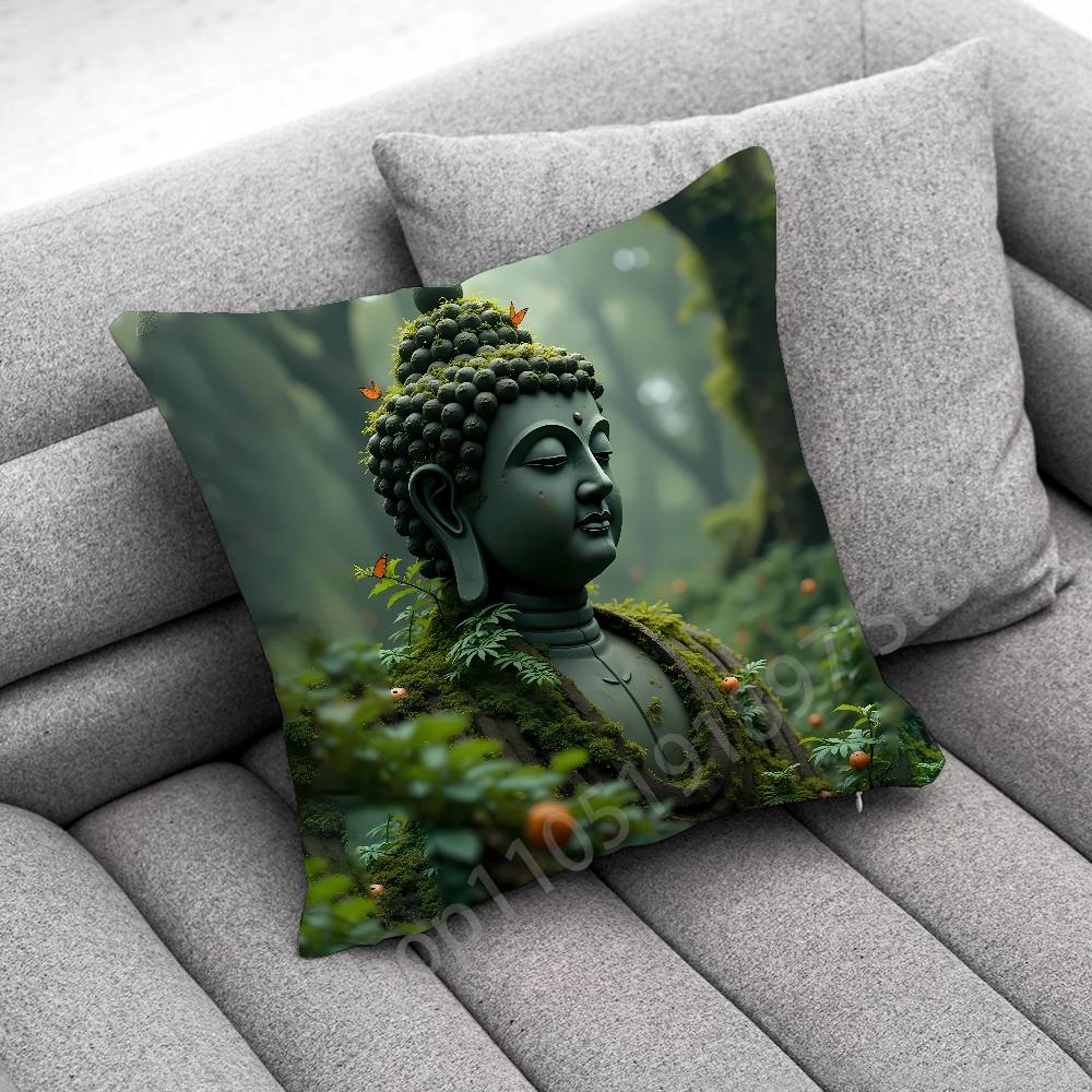 인도 불교 불교교 쿠션 커버 50cm 40cm 55cm - Home Textiles India 리뷰 및 가격